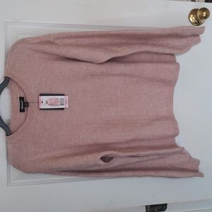 NWT DKNY Pink Cashmere Blend Sweater Size Small